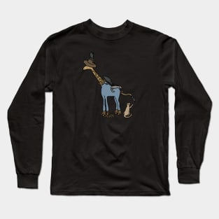 Giraffe Scarecrow Long Sleeve T-Shirt